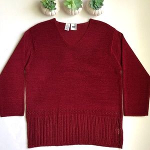 DKNY Women's Size L V-Neck Sweater Gently Loved